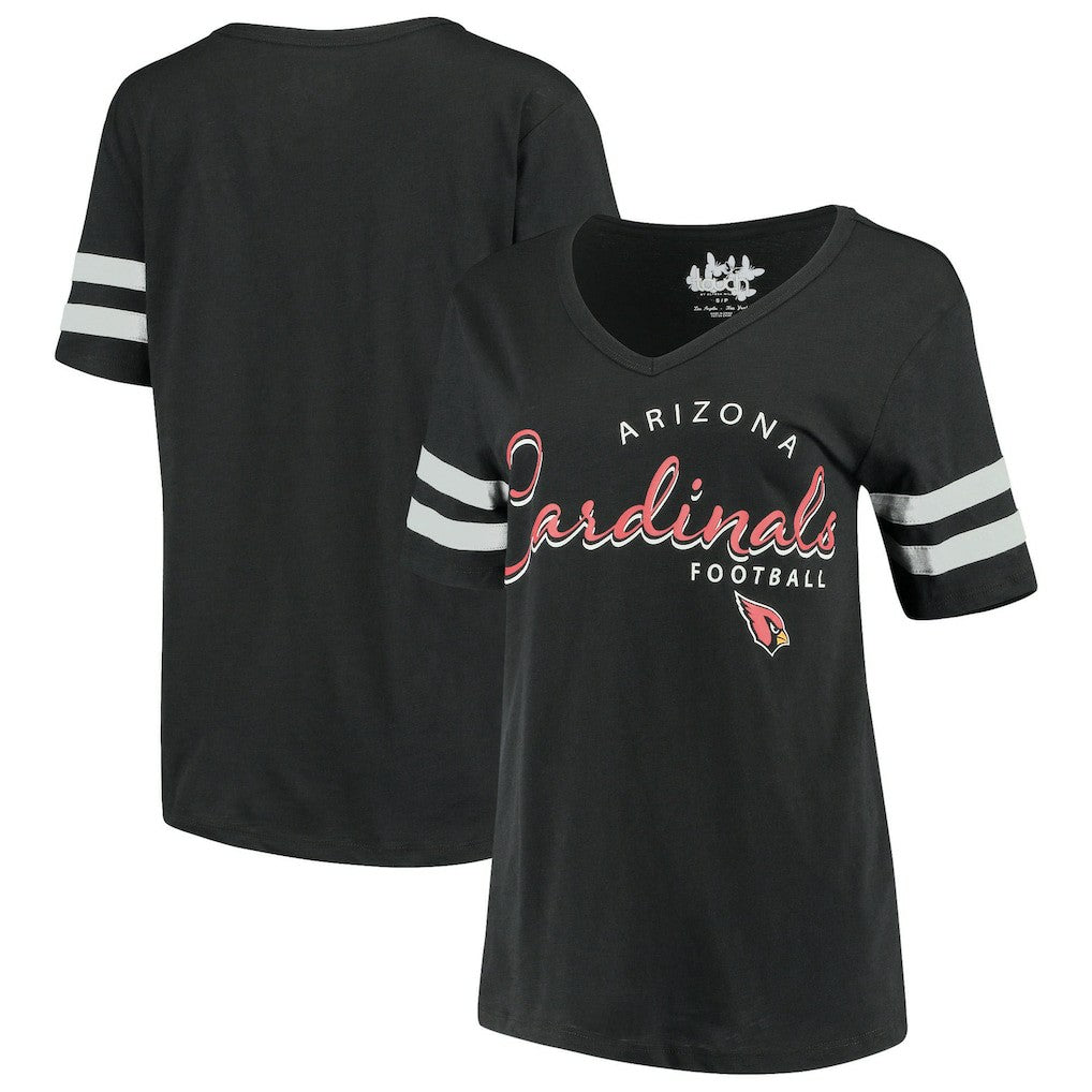 Arizona Cardinals Touch Women's Triple Play V-Neck T-Shirt - Black discount