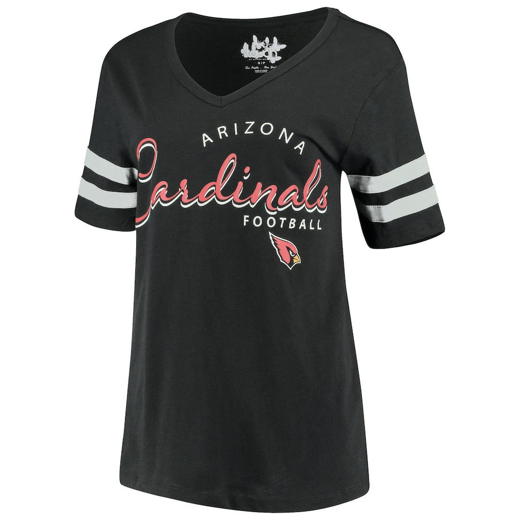 Arizona Cardinals Touch Women's Triple Play V-Neck T-Shirt - Black discount