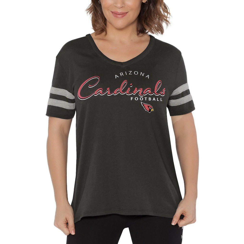 Arizona Cardinals Touch Women's Triple Play V-Neck T-Shirt - Black discount