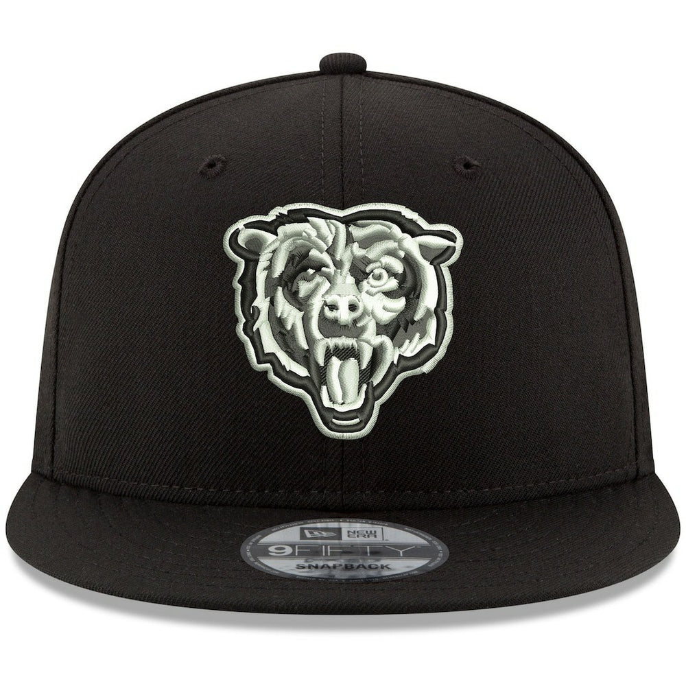 Chicago Bears New Era B-Dub 9FIFTY Adjustable Hat - Black outlet