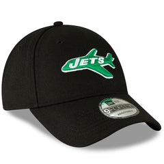 New York Jets New Era The League Throwback 9FORTY Adjustable Hat - Black on sale