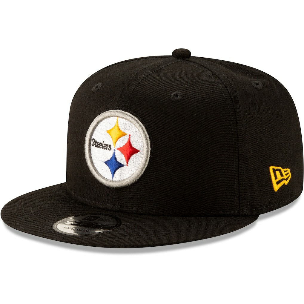 Pittsburgh Steelers New Era Basic 9FIFTY Adjustable Snapback Hat - Black on sale