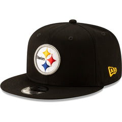 Pittsburgh Steelers New Era Basic 9FIFTY Adjustable Snapback Hat - Black on sale