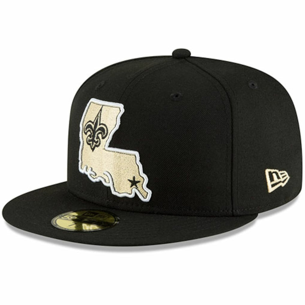 New Orleans Saints New Era Omaha 59FIFTY Fitted Hat - Black discount