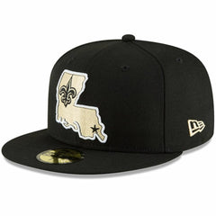 New Orleans Saints New Era Omaha 59FIFTY Fitted Hat - Black discount