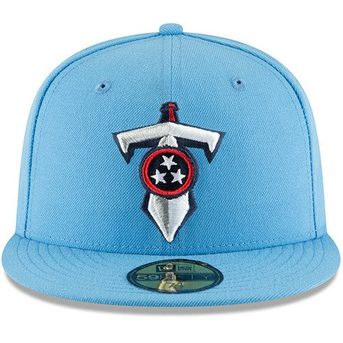 Tennessee Titans New Era Omaha 59FIFTY Fitted Hat - Light Blue for sale