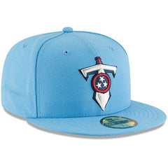 Tennessee Titans New Era Omaha 59FIFTY Fitted Hat - Light Blue for sale