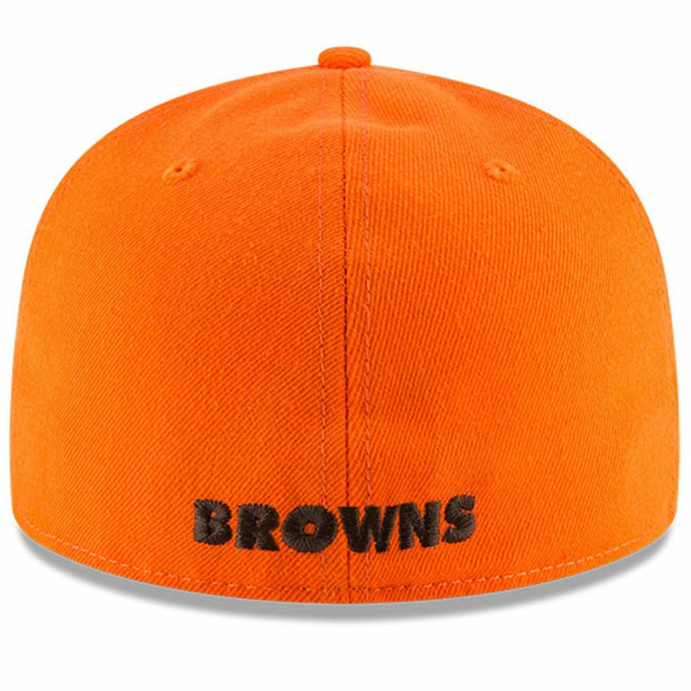 Cleveland Browns New Era Omaha Brownie The Elf Throwback 59FIFTY Fitted Hat - Orange discount