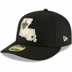 New Orleans Saints New Era Alternate Logo Omaha Low Profile 59FIFTY Fitted Hat - Black sale