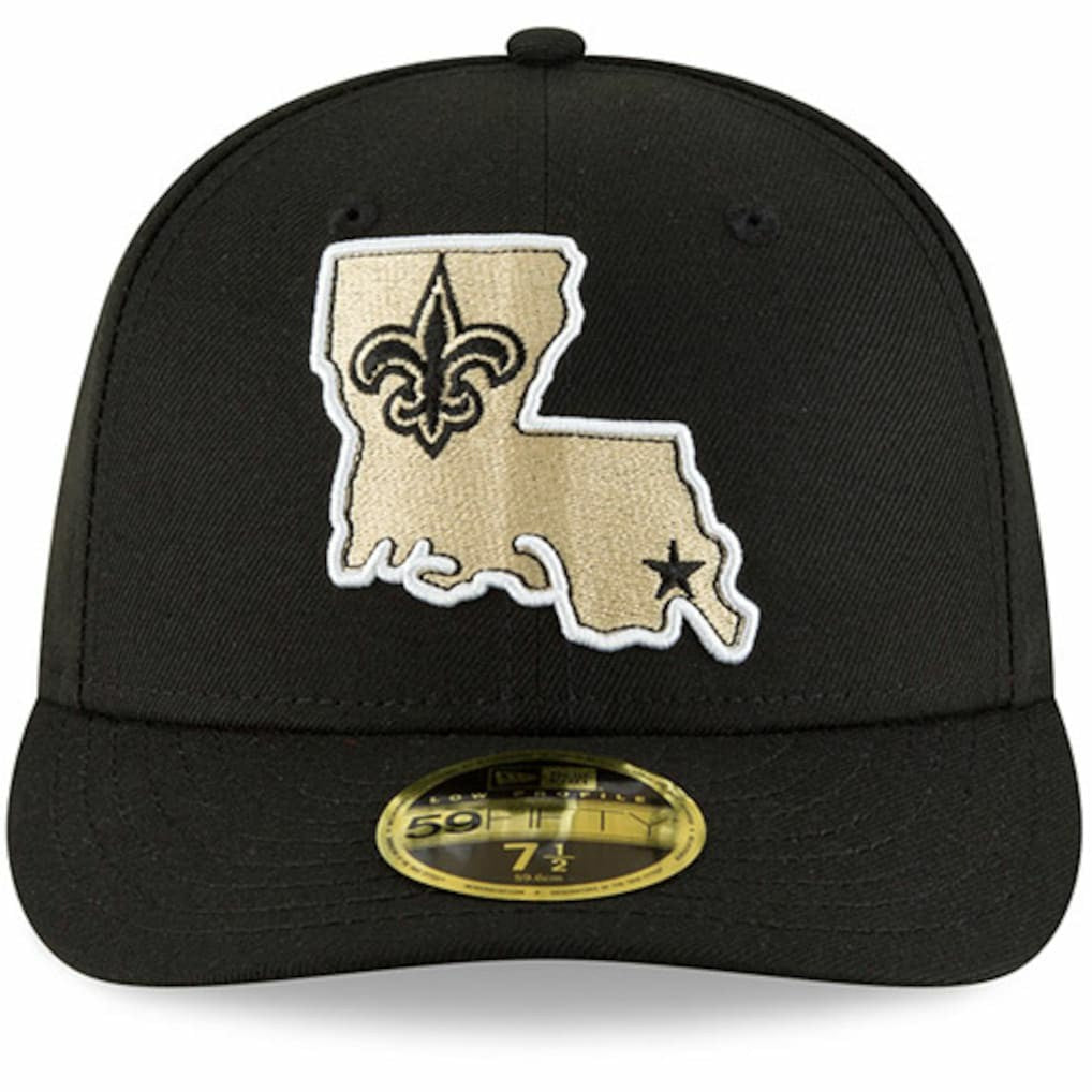 New Orleans Saints New Era Alternate Logo Omaha Low Profile 59FIFTY Fitted Hat - Black sale
