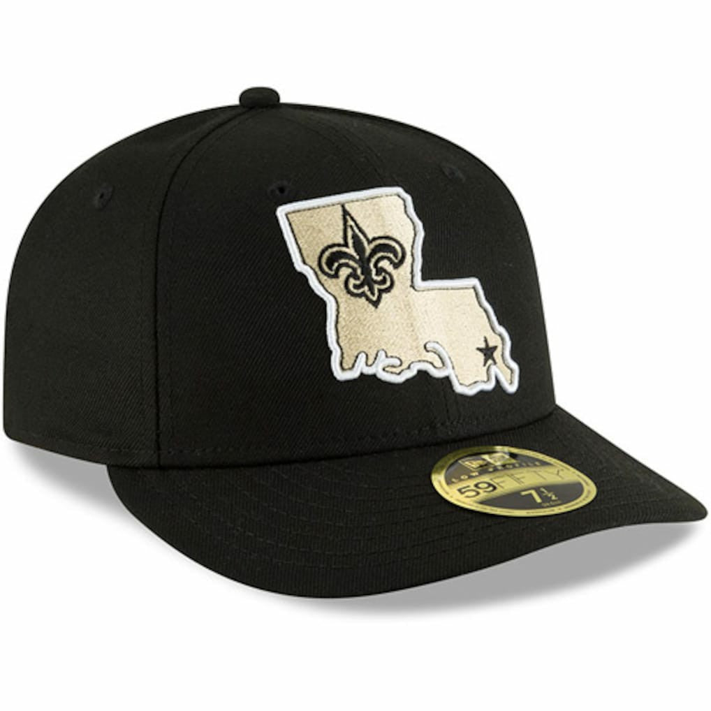 New Orleans Saints New Era Alternate Logo Omaha Low Profile 59FIFTY Fitted Hat - Black sale