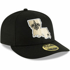 New Orleans Saints New Era Alternate Logo Omaha Low Profile 59FIFTY Fitted Hat - Black sale