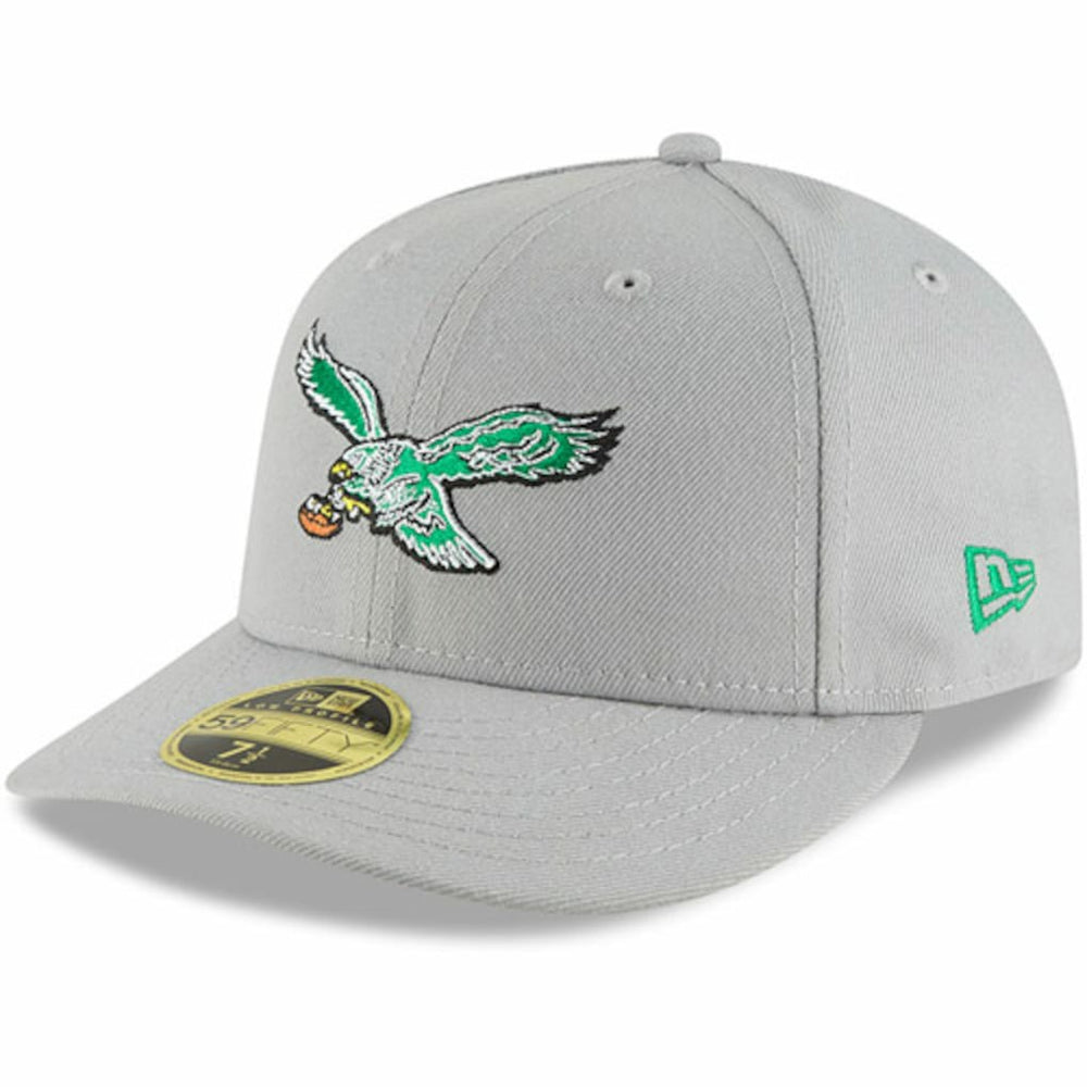 Philadelphia Eagles New Era Omaha Throwback Low Profile 59FIFTY Fitted Hat - Gray sale