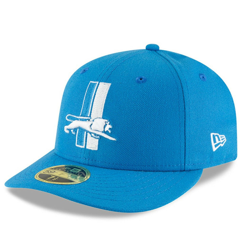 Detroit Lions New Era Omaha Throwback Low Profile 59FIFTY Fitted Hat - Blue discount