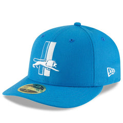 Detroit Lions New Era Omaha Throwback Low Profile 59FIFTY Fitted Hat - Blue discount