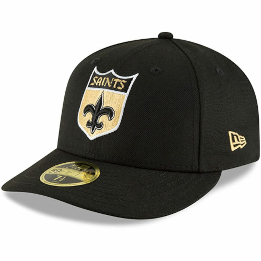 New Orleans Saints New Era Omaha Throwback Low Profile 59FIFTY Fitted Hat - Black on sale