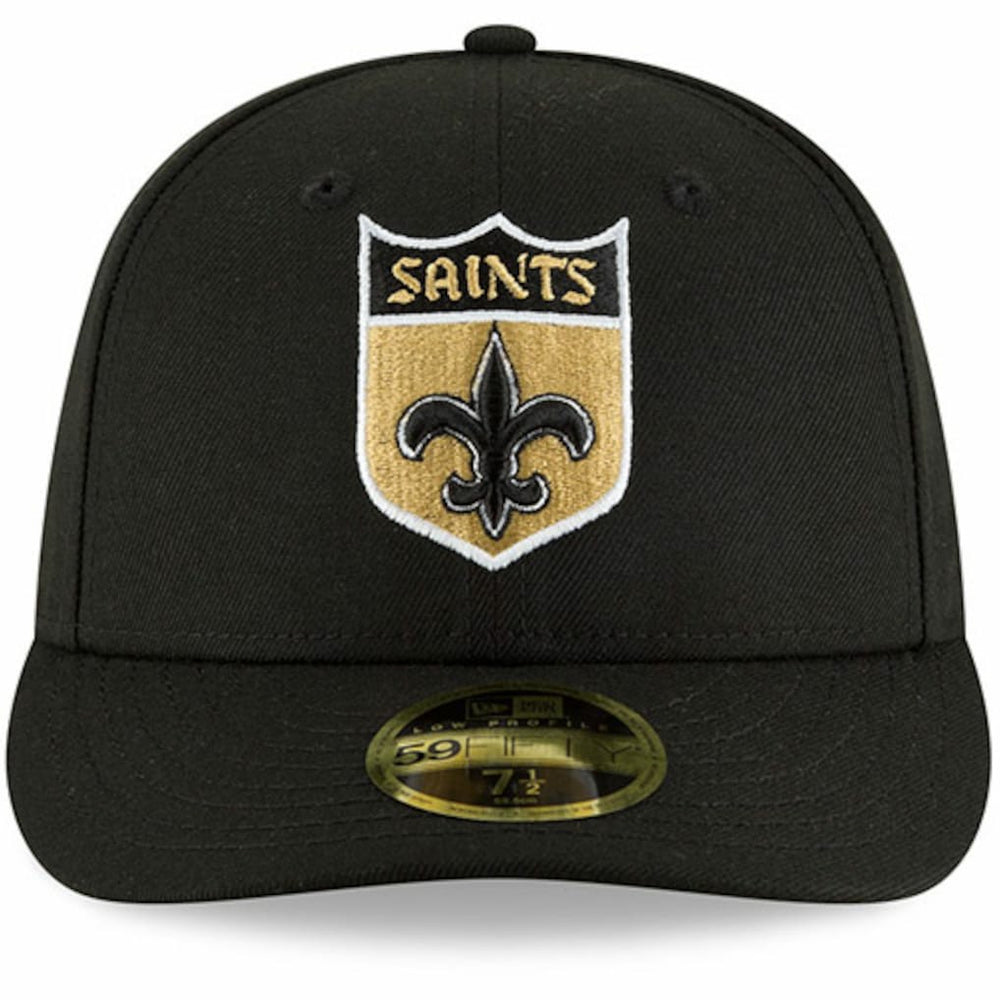 New Orleans Saints New Era Omaha Throwback Low Profile 59FIFTY Fitted Hat - Black on sale