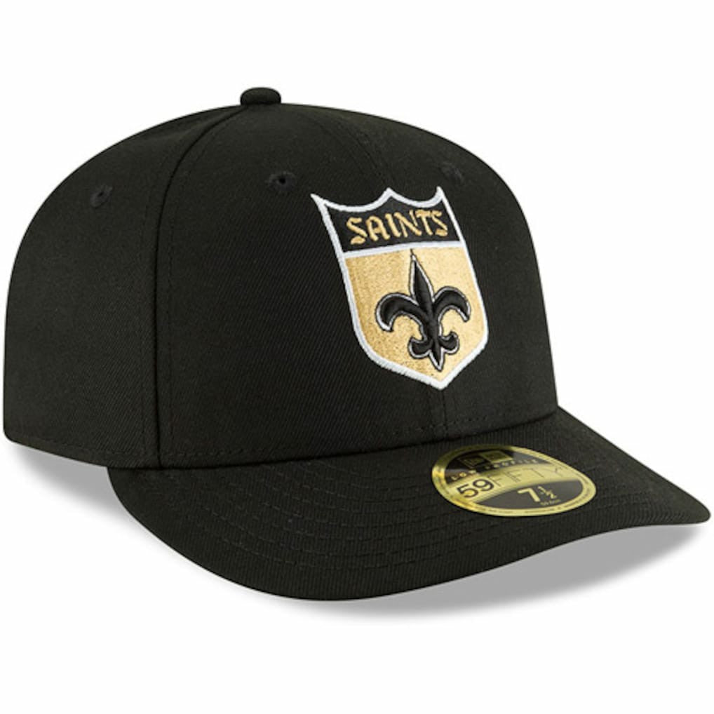 New Orleans Saints New Era Omaha Throwback Low Profile 59FIFTY Fitted Hat - Black on sale