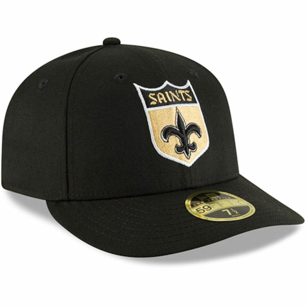 New Orleans Saints New Era Omaha Throwback Low Profile 59FIFTY Fitted Hat - Black on sale