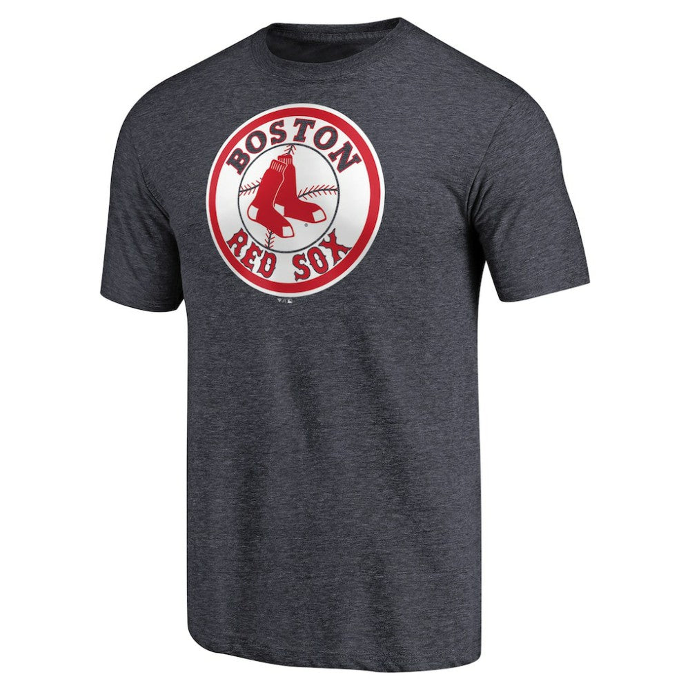 Boston Red Sox Cooperstown Collection Forbes Tri-Blend T-Shirt Heathered Navy