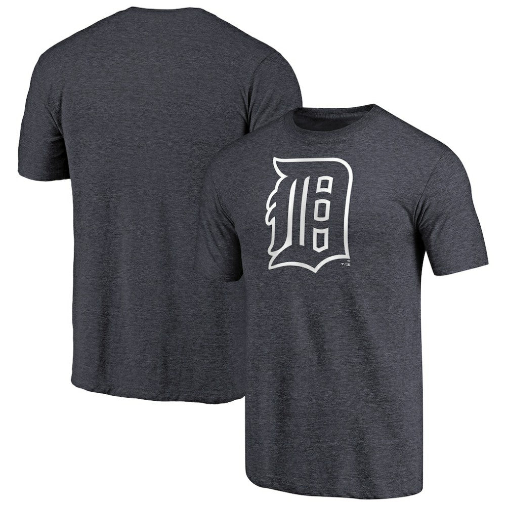 Detroit Tigers Cooperstown Collection Forbes Tri-Blend T-Shirt Heathered Navy