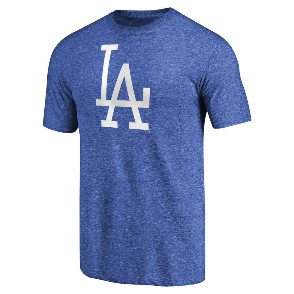 Los Angeles Dodgers Cooperstown Collection Forbes Tri-Blend T-Shirt Heathered Royal