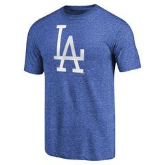 Los Angeles Dodgers Cooperstown Collection Forbes Tri-Blend T-Shirt Heathered Royal