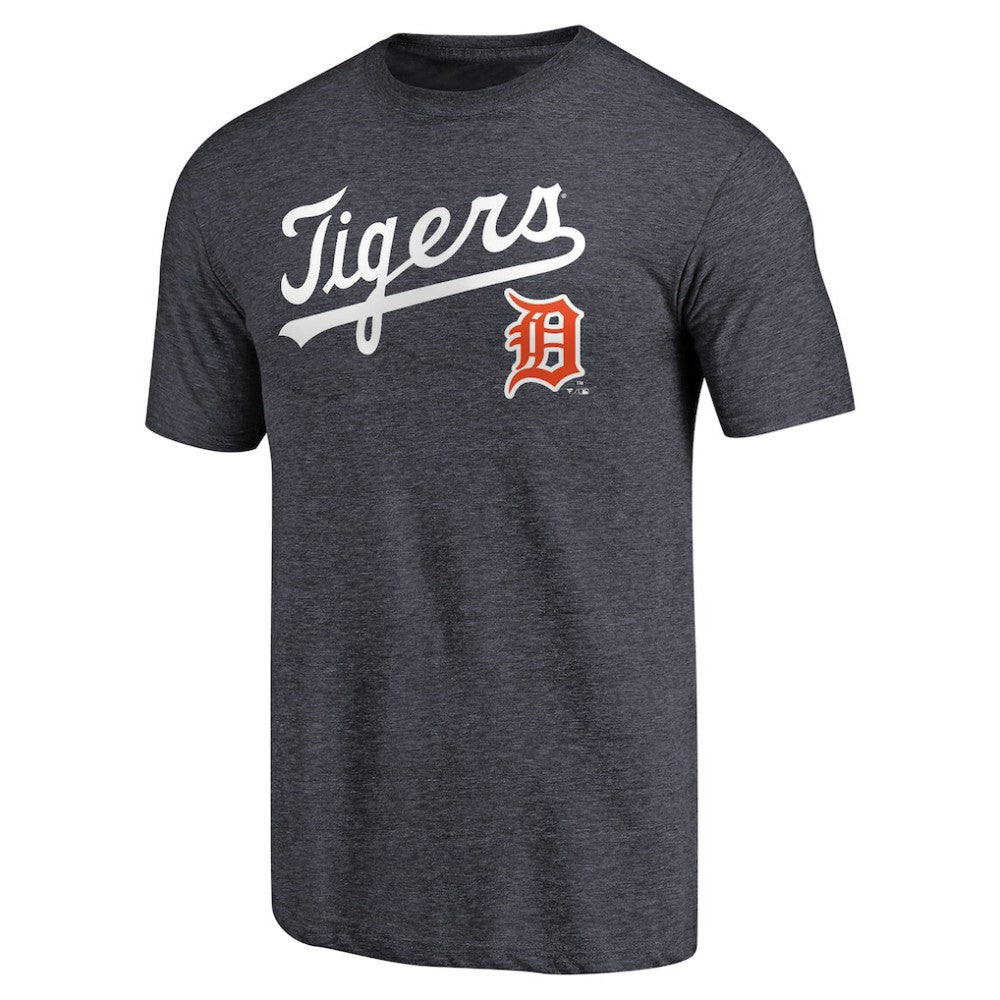 Detroit Tigers Vintage Cooperstown Collection Wahconah Tri-Blend T-Shirt Navy