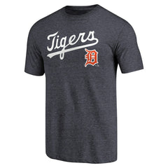 Detroit Tigers Vintage Cooperstown Collection Wahconah Tri-Blend T-Shirt Navy