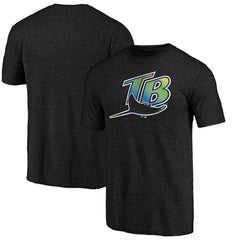 Tampa Bay Rays Vintage Cooperstown Collection Wahconah Tri-Blend T-Shirt Black