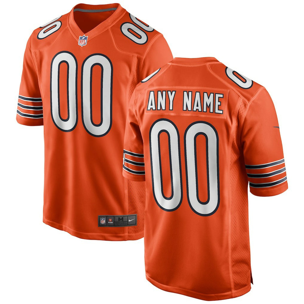 Chicago Bears Youth Alternate Custom Game Jersey - Orange cheap