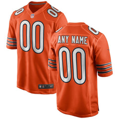 Chicago Bears Youth Alternate Custom Game Jersey - Orange cheap
