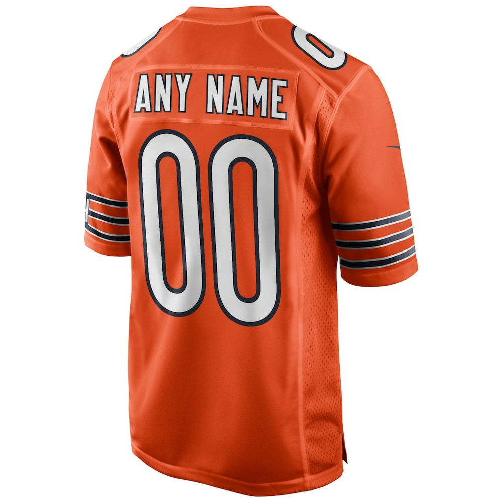 Chicago Bears Youth Alternate Custom Game Jersey - Orange cheap