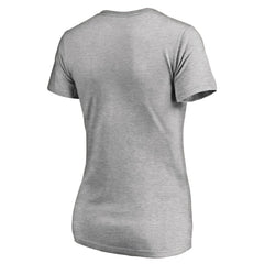 Los Angeles Dodgers Women's Hometown Collection Determined V-Neck T-Shirt Heathered Gray