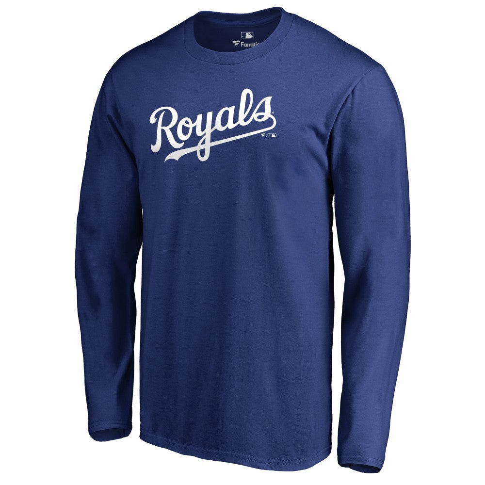 Kansas City Royals Team Wordmark Long Sleeve T-Shirt Royal