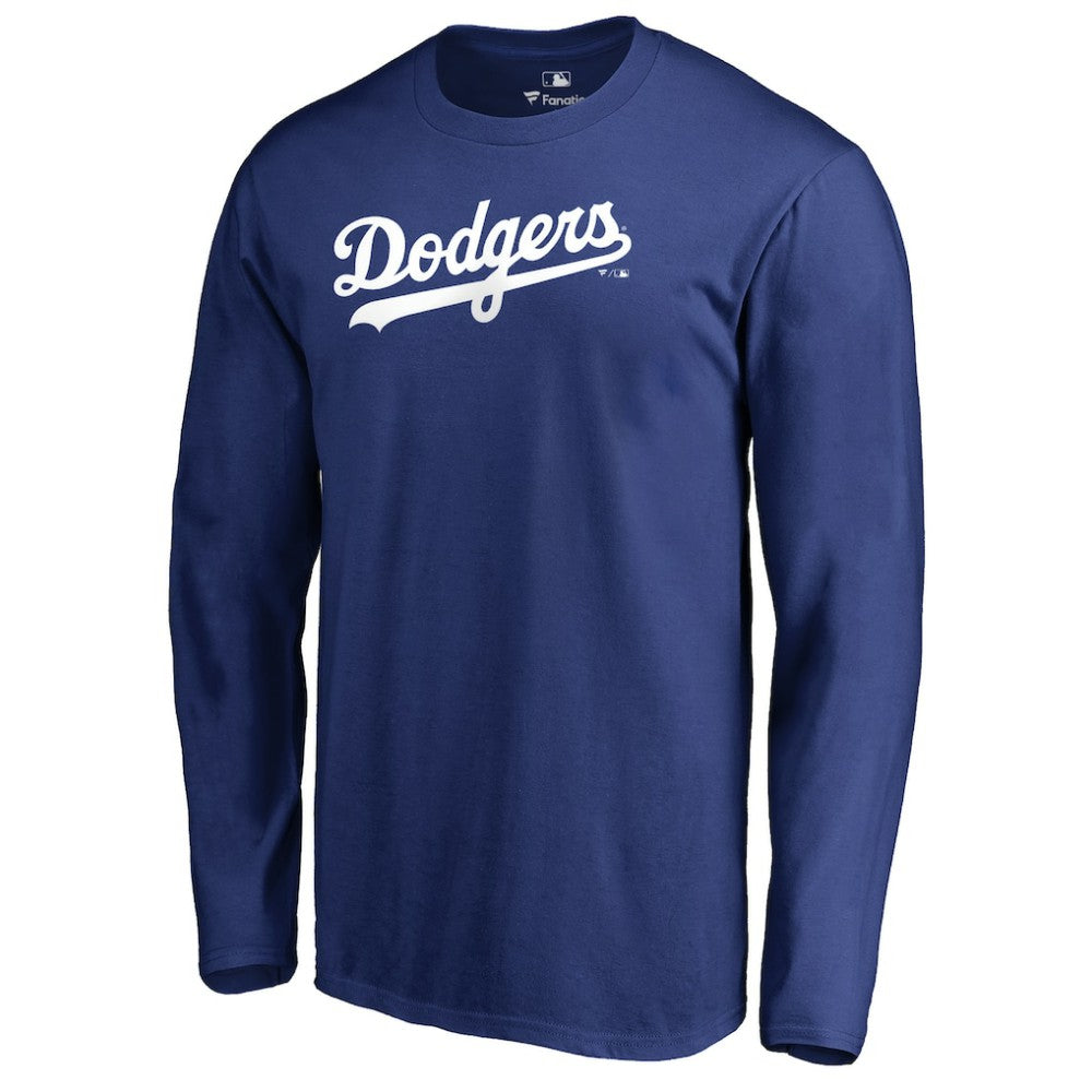 Los Angeles Dodgers Team Wordmark Long Sleeve T-Shirt Royal