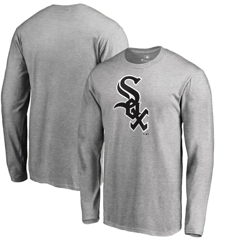 Chicago White Sox Team Wordmark Long Sleeve T-Shirt Heathered Gray