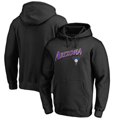 Arizona Diamondbacks Vintage Cooperstown Collection Wahconah Fitted Pullover Hoodie Black