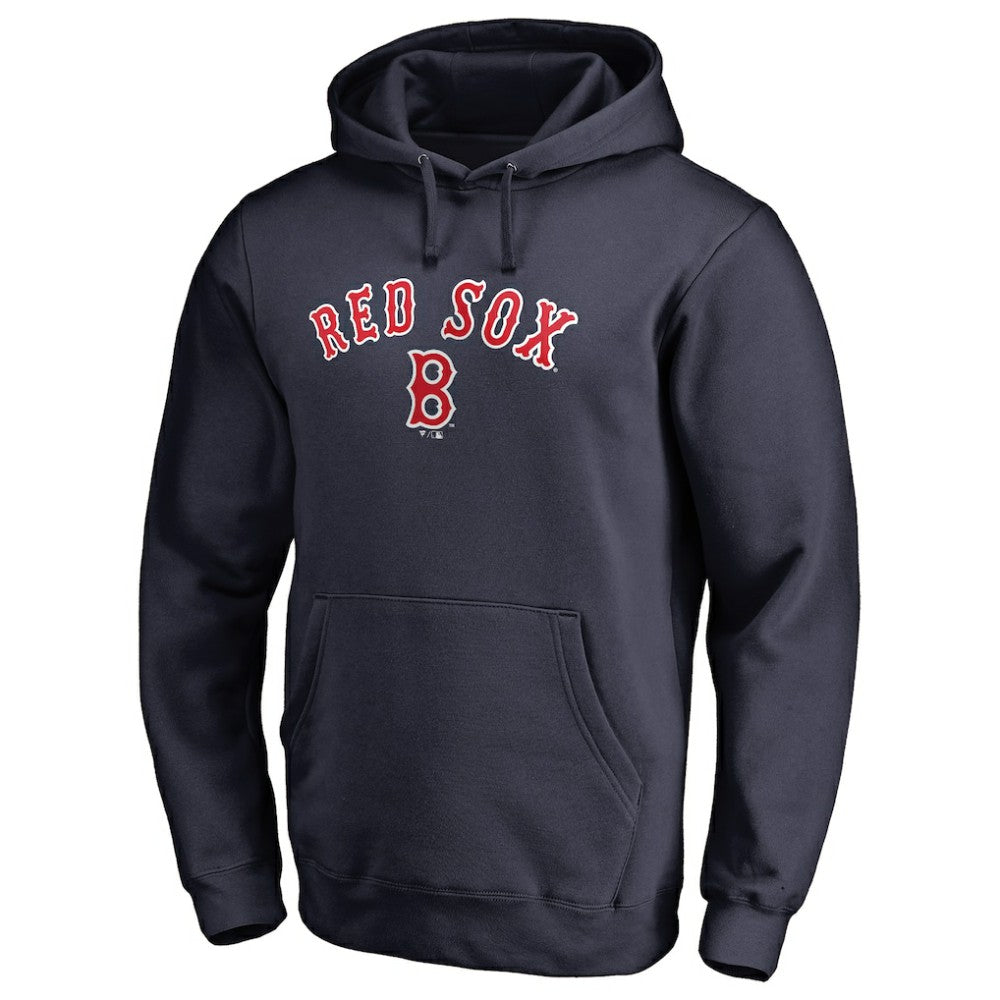 Boston Red Sox Vintage Cooperstown Collection Wahconah Fitted Pullover Hoodie Navy
