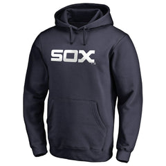 Chicago White Sox Vintage Cooperstown Collection Wahconah Fitted Pullover Hoodie Navy