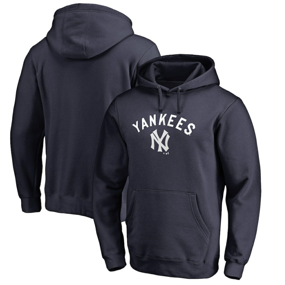 New York Yankees Vintage Cooperstown Collection Wahconah Fitted Pullover Hoodie Navy