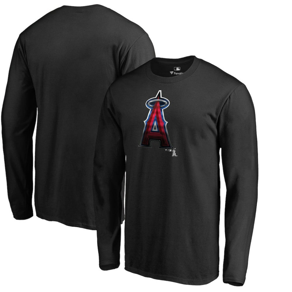 Los Angeles Angels Midnight Mascot Long Sleeve T-Shirt Black