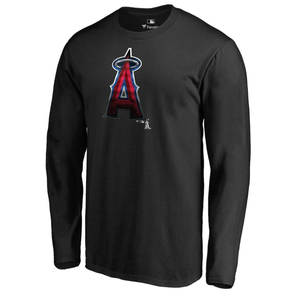 Los Angeles Angels Midnight Mascot Long Sleeve T-Shirt Black