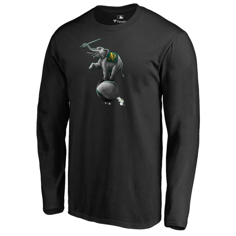 Athletics Midnight Mascot Long Sleeve T-Shirt Black