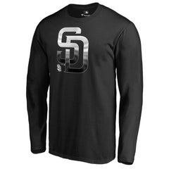 San Diego Padres Midnight Mascot Long Sleeve T-Shirt Black