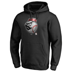 Cincinnati Reds Midnight Mascot Pullover Hoodie Black