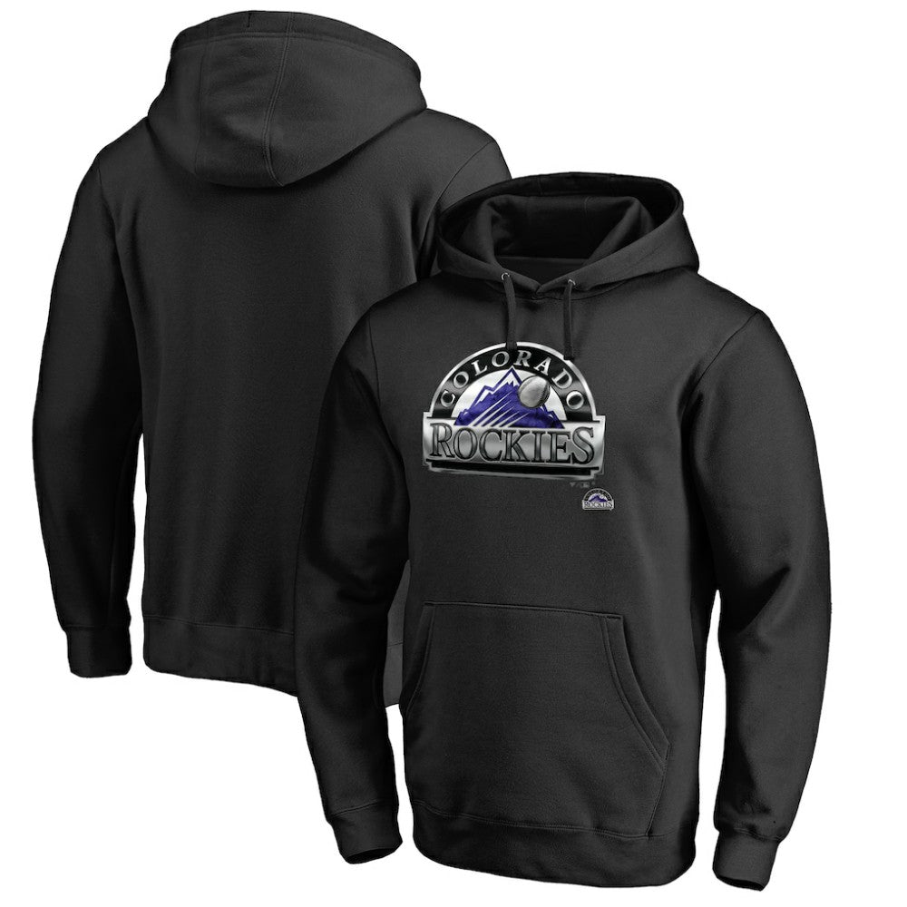 Colorado Rockies Midnight Mascot Pullover Hoodie Black