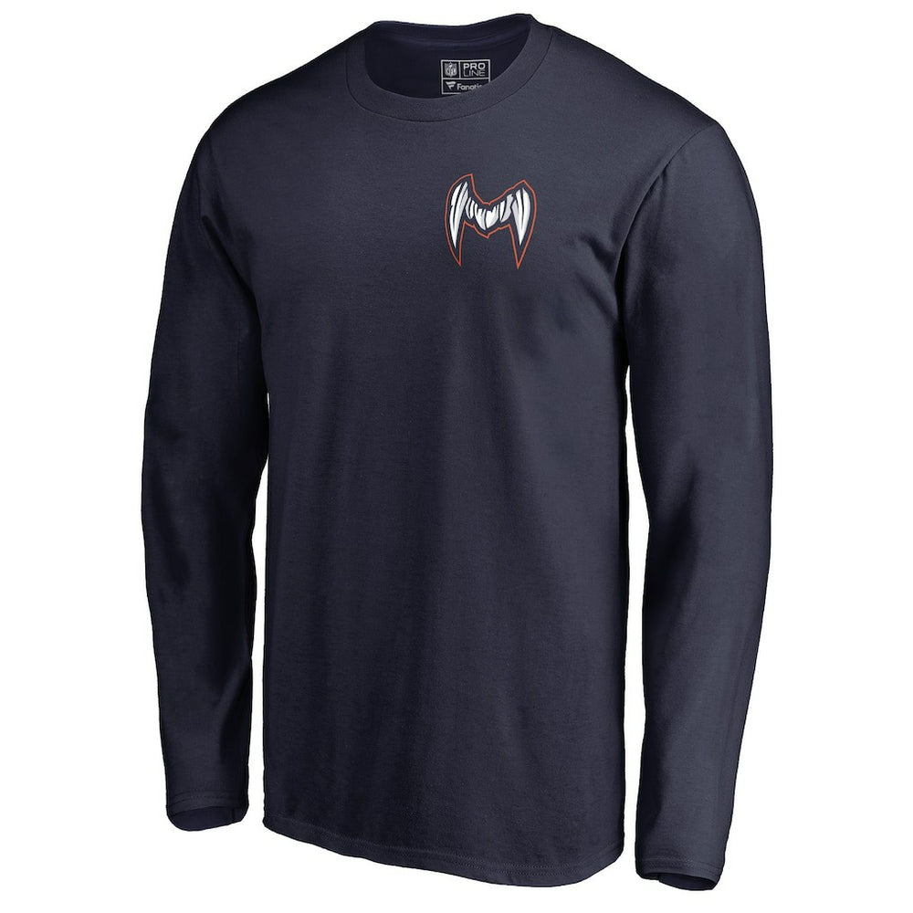 Chicago Bears Midway Monster Long Sleeve T-Shirt - Navy discount