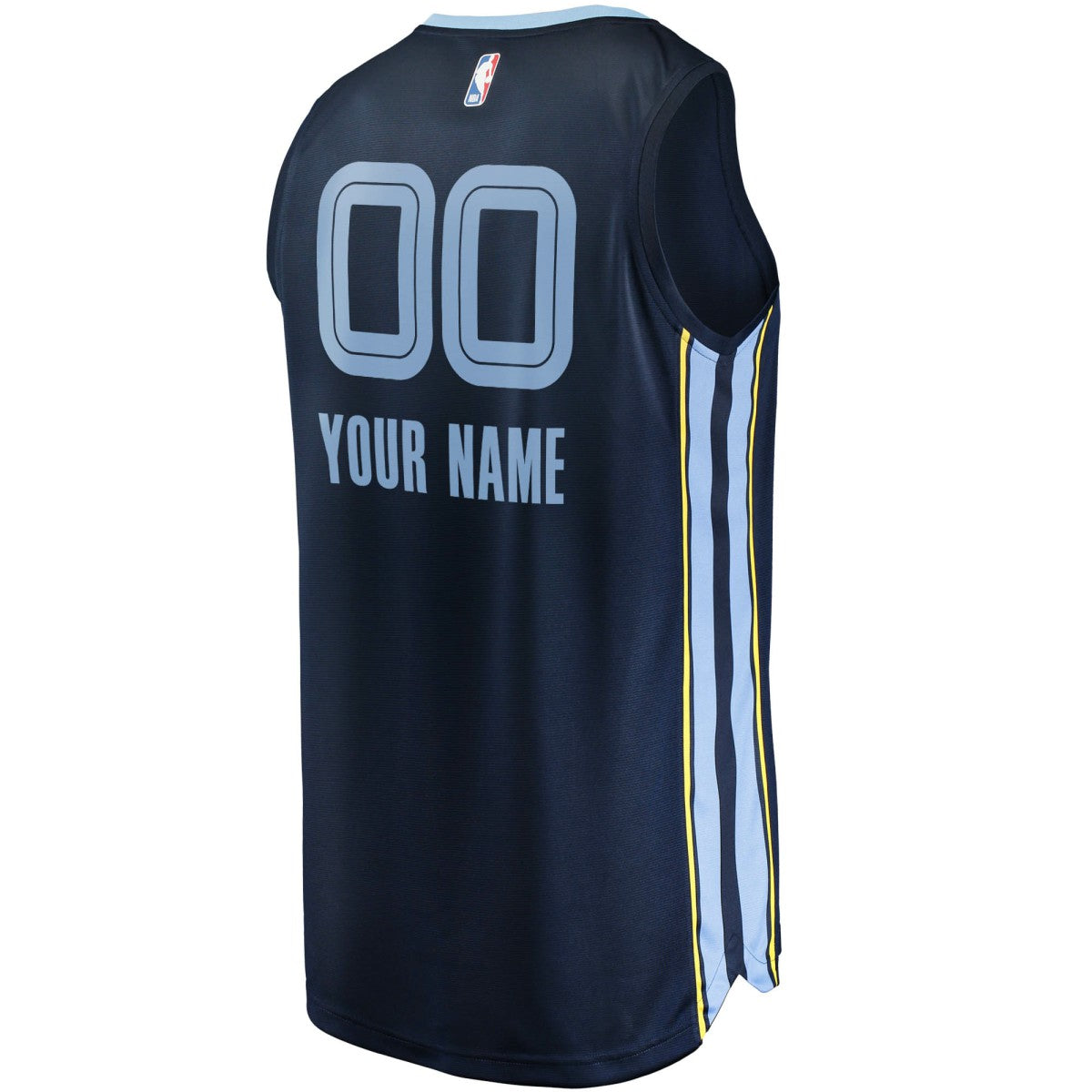 Memphis Grizzlies Fast Break Custom Replica Jersey Navy - Icon Edition discount