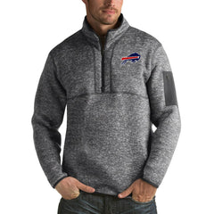 Buffalo Bills Antigua Fortune Big & Tall Quarter-Zip Pullover Jacket - Charcoal sale